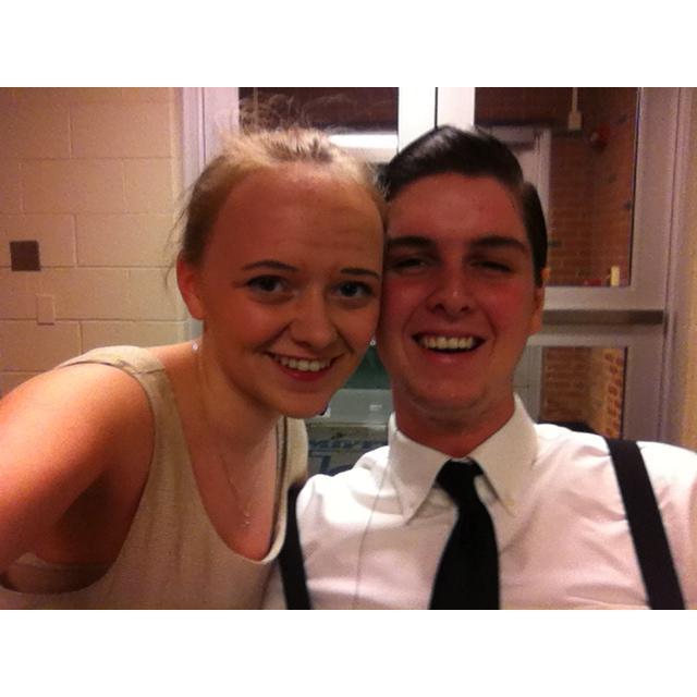 Our senior year of high school, just a few months into dating.