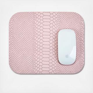 Embossed Python Leather Mousepad