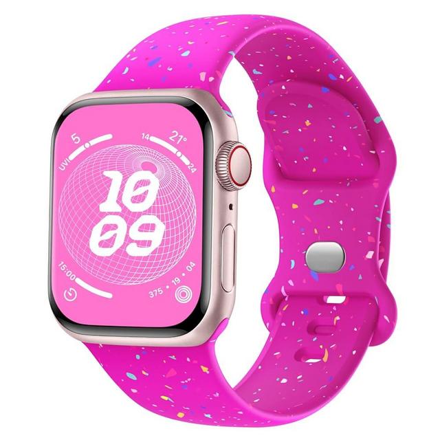 Knossen Sport Band Compatible with Apple Watch Band 38mm 40mm 41mm 42mm 44mm 45mm 49mm for Women Men, Recycled Plastic Soft Silicone Strap for iWatch Series 9 8 7 6 5 4 3 2 1 Ultra SE