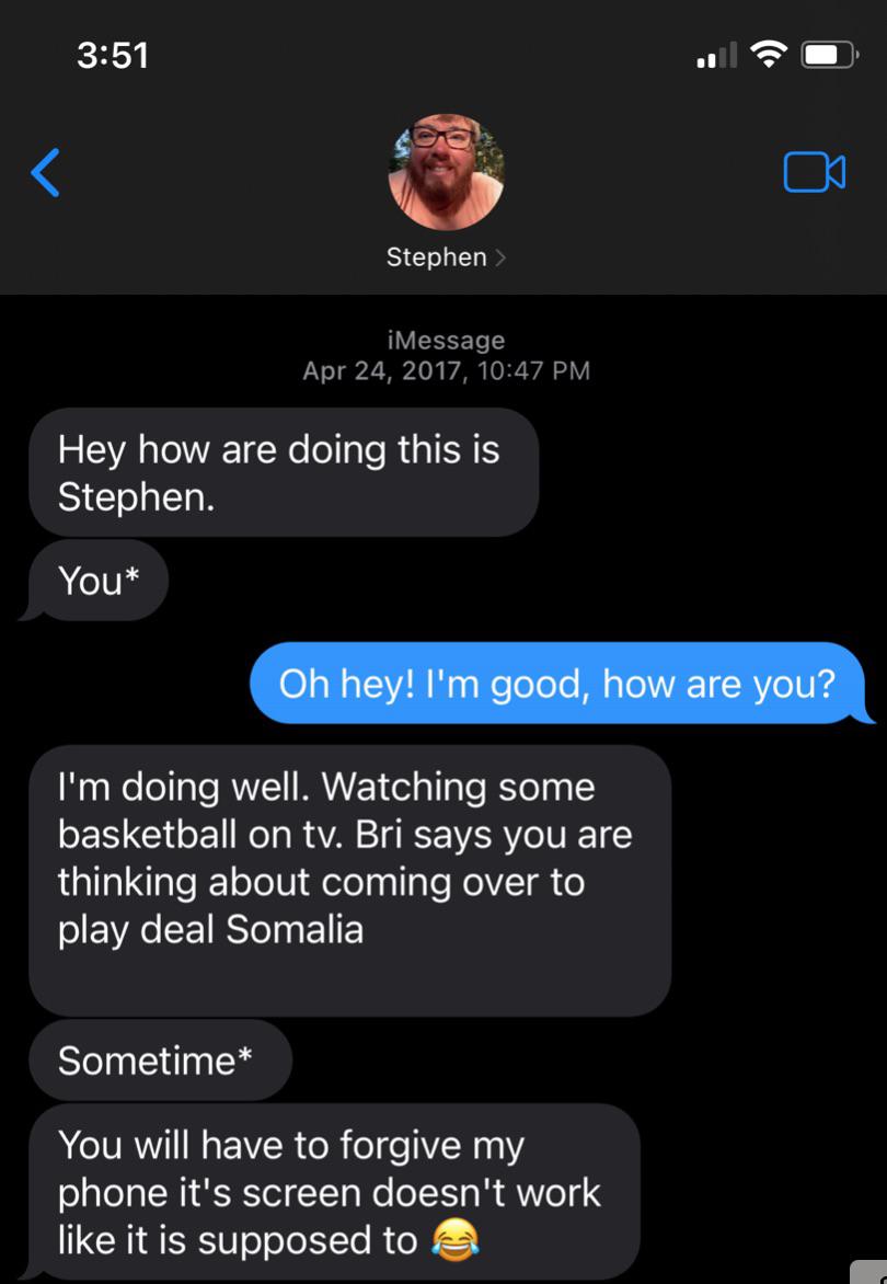 The awkward first text…