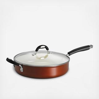 Ceramica Style Covered Saute Pan