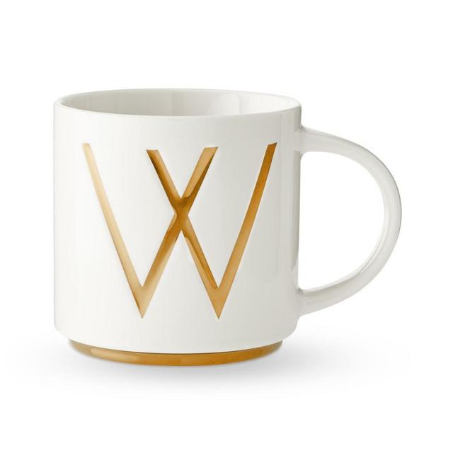 Gold Monogram Mug, W