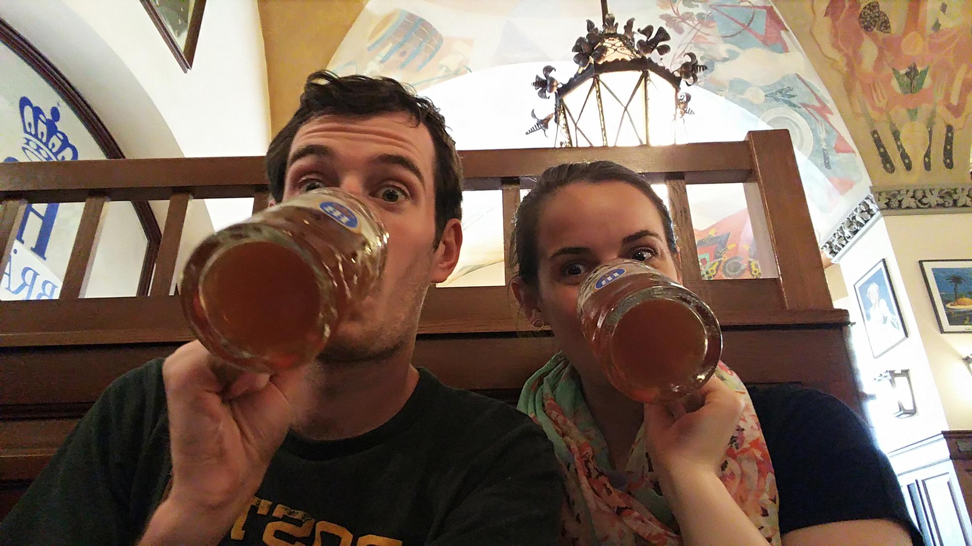 Hofbräuhaus München, 07.2016
(Our first eurotrip together)