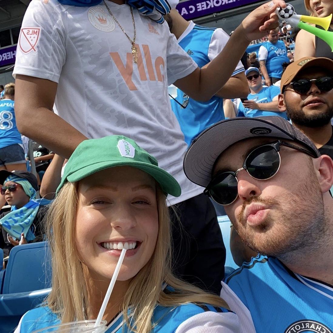 June 2022 -
our second date at the Charlotte FC game (we won!)