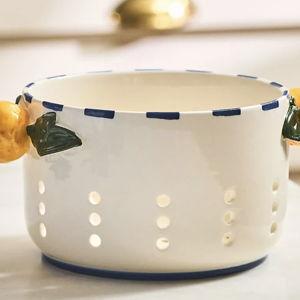 Valencia Stoneware Berry Basket
