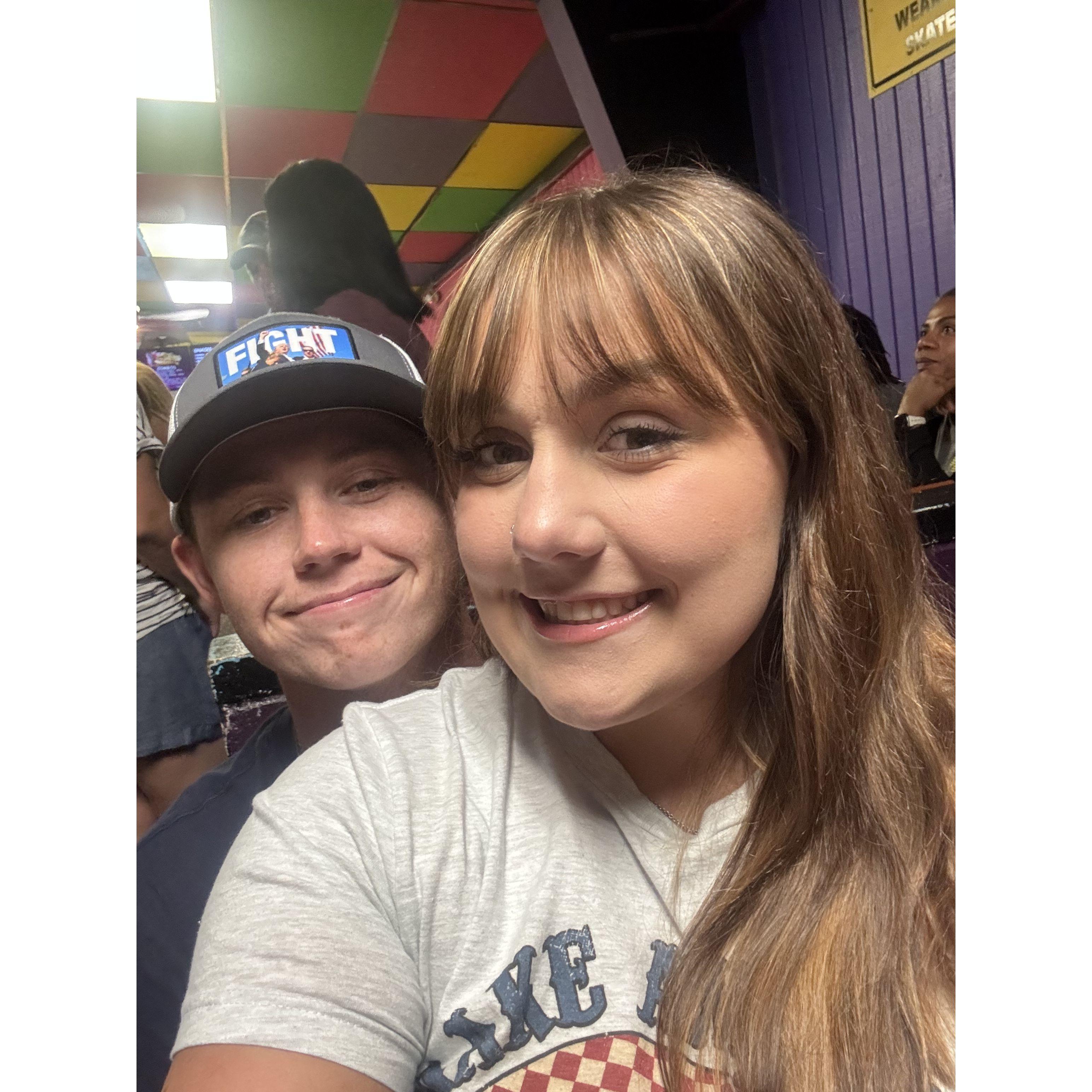 Maddie & Ethan at Blake, Luke & Lane's birthday!