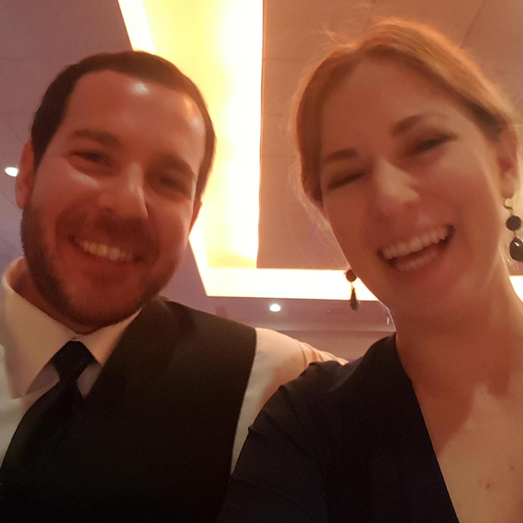 Our first wedding together.