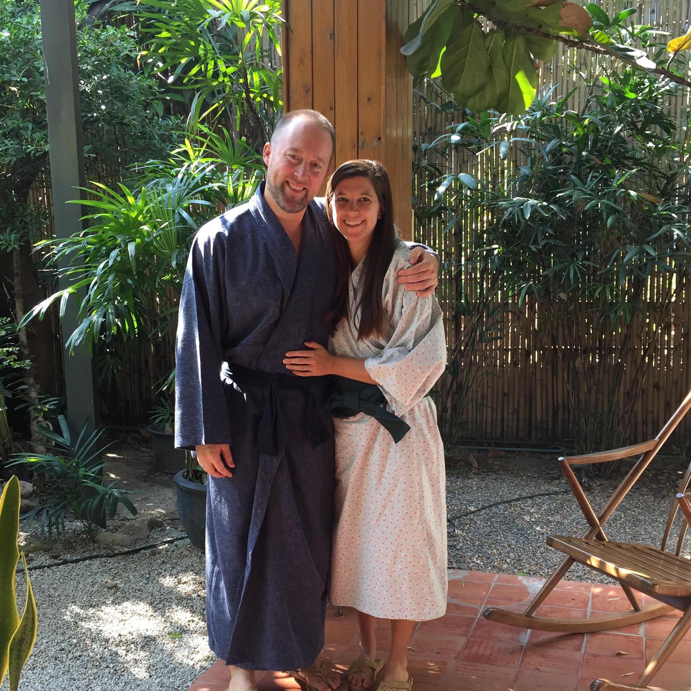 Kendall and Aaron try to replace gifts with experiences on birthdays. For Kendall's 29, Aaron took her to her favorite spa and to a famous Thai restaurant (that required a reservation 6 mo in advance)