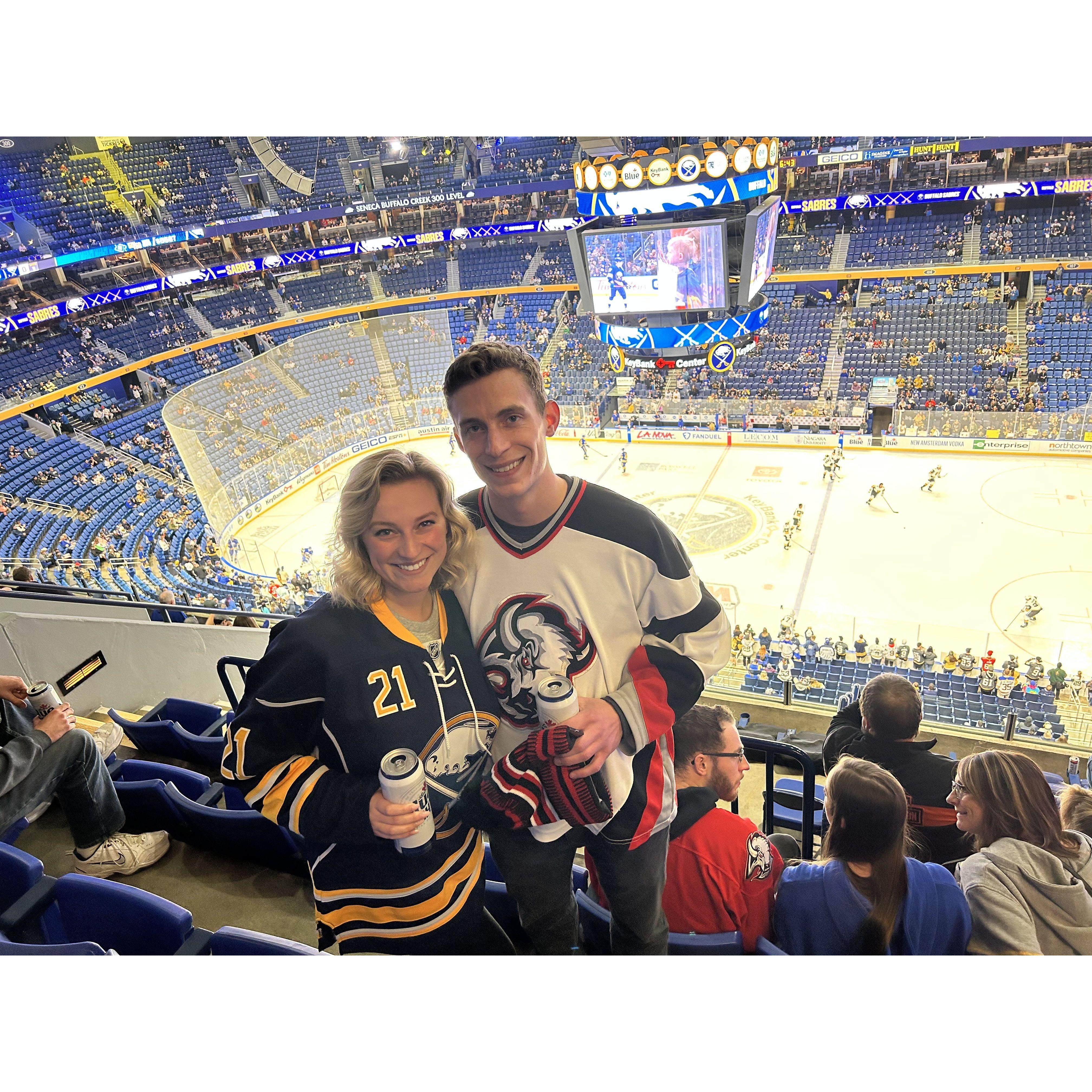 Our first Sabres Game!