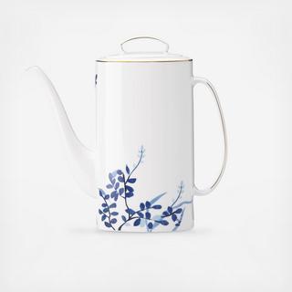 Birch Way Indigo Coffee Pot with Lid