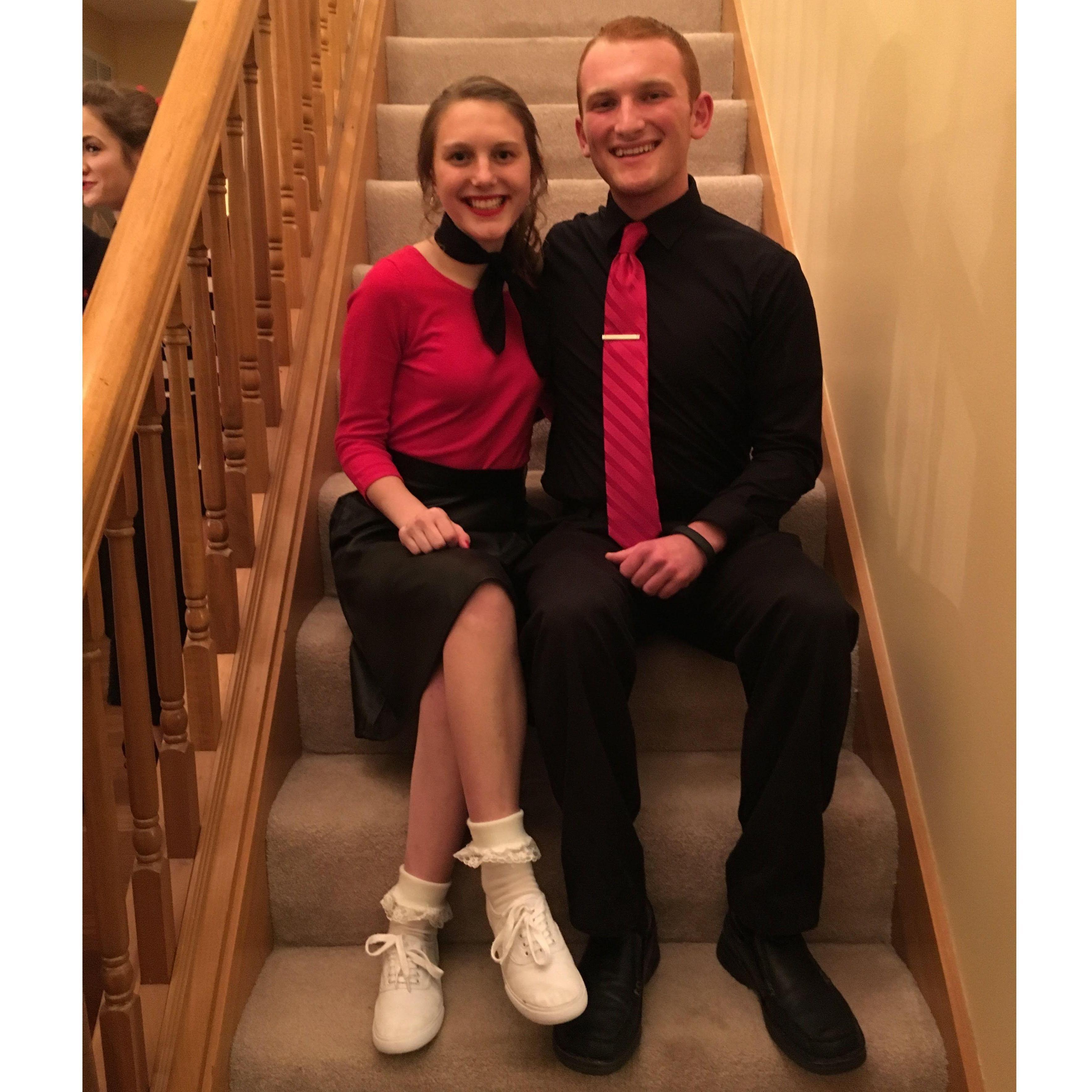 January 23rd, 2016 - Our first picture together before Maddie's winter dance her senior year of high school! We went with different dates but were in the same group together and danced the night away!