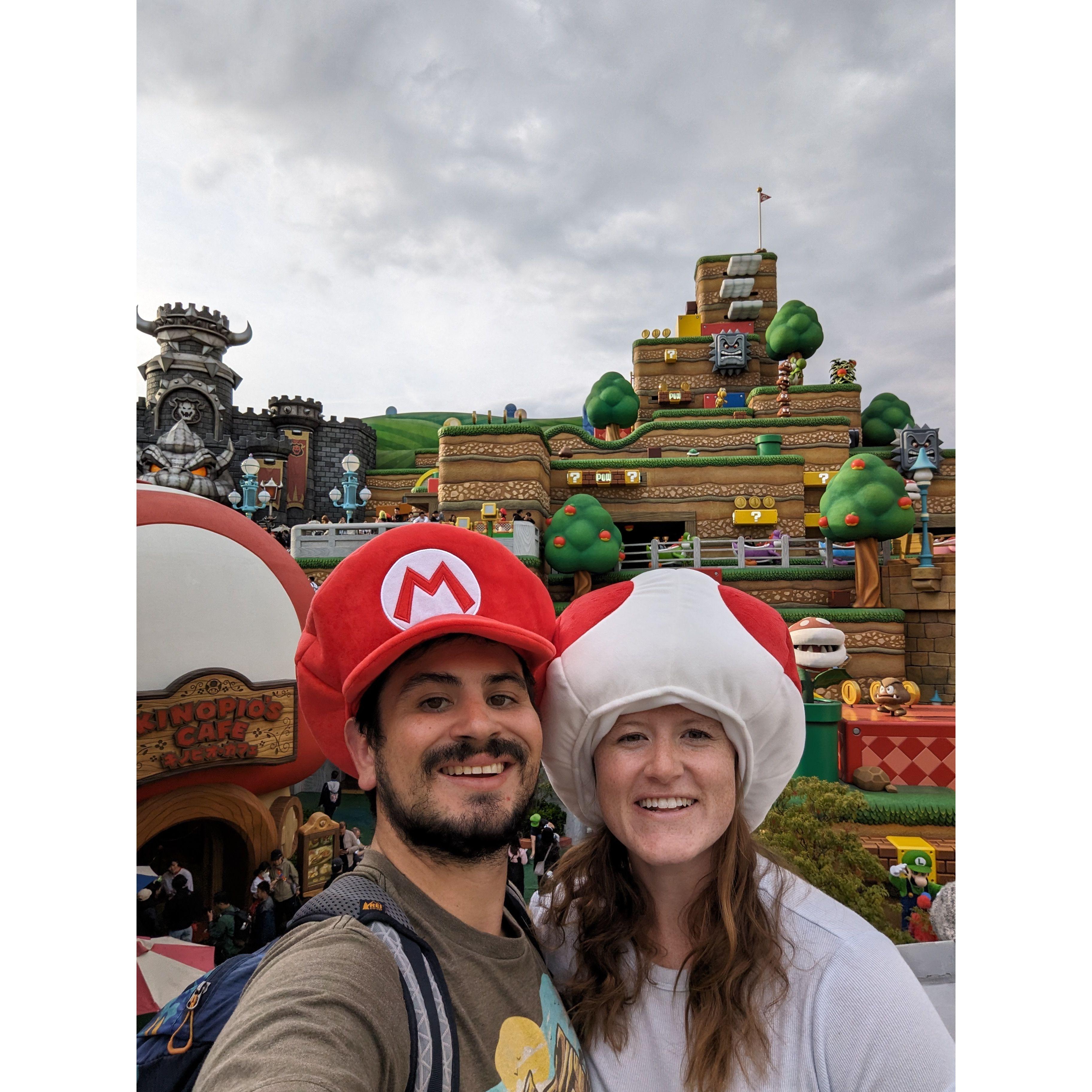 Slaying at Mario Kart at Nintendo World