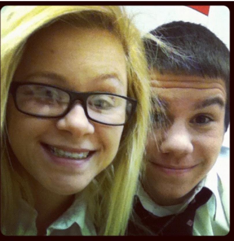 chris and i in high school 🥰