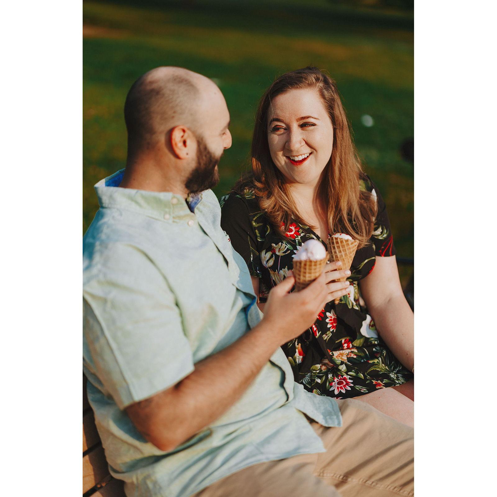 ice cream from Bmore Licks is a central pillar of our relationship