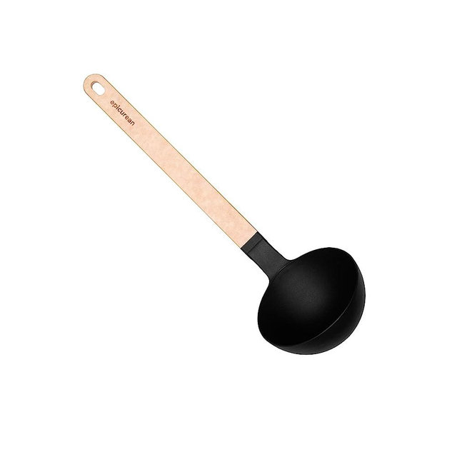 Epicurean Cutting Surfaces Gourmet Series Kitchen Utensil, Ladle, Natural+Black