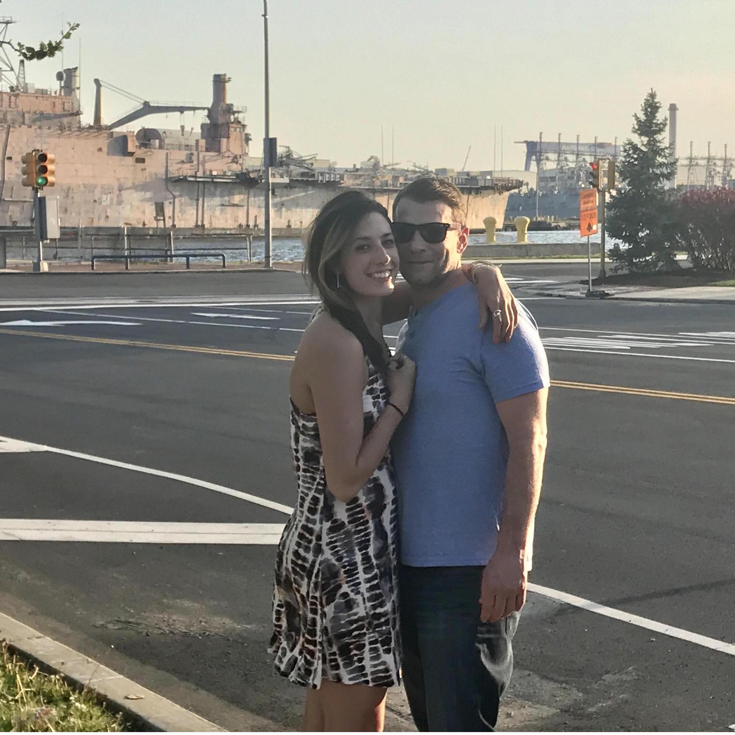 5/3/18, Philadelphia, PA (The Navy Yard). Joining Becca for drinks before going to see Bon Jovi at Wells Fargo Center.