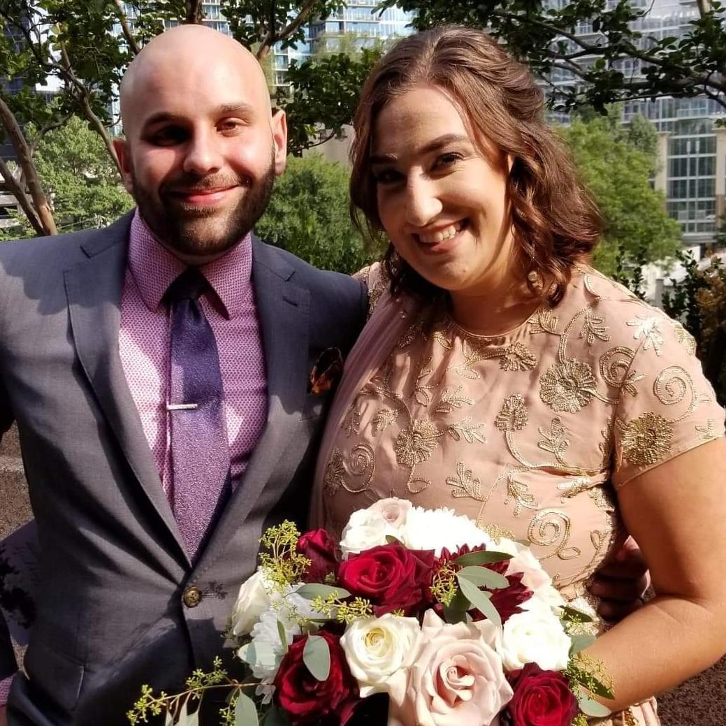 All dressed up for a wedding in Atlanta