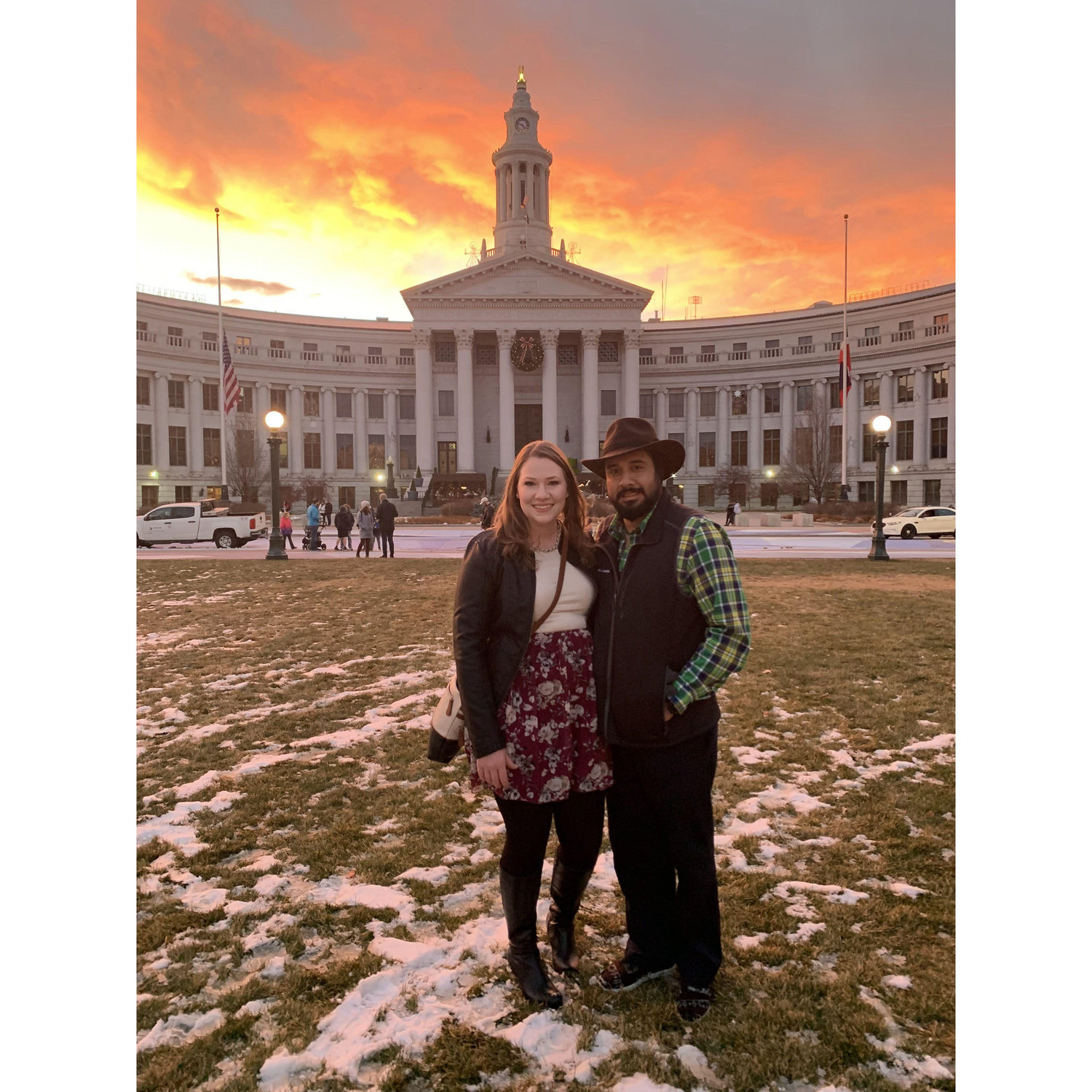 In Civic Center Park during Denver Christkindlmarket