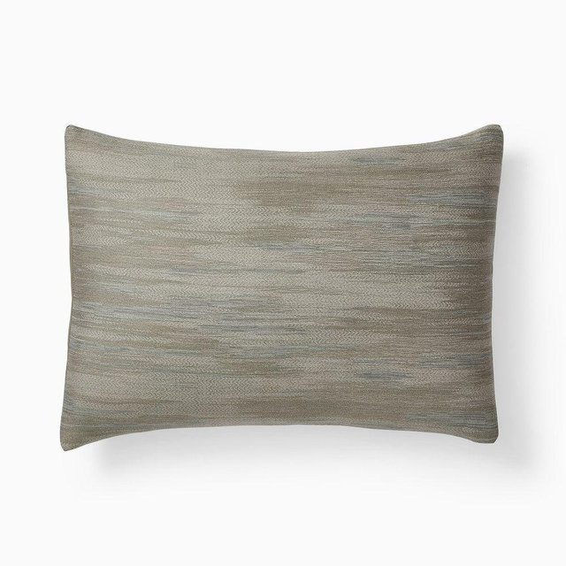 Silky TENCEL Striated Standard Sham, Elm