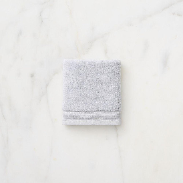 Plush Fibrosoft Washcloth Towel, Frost Gray Melange