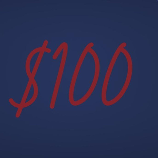 $100