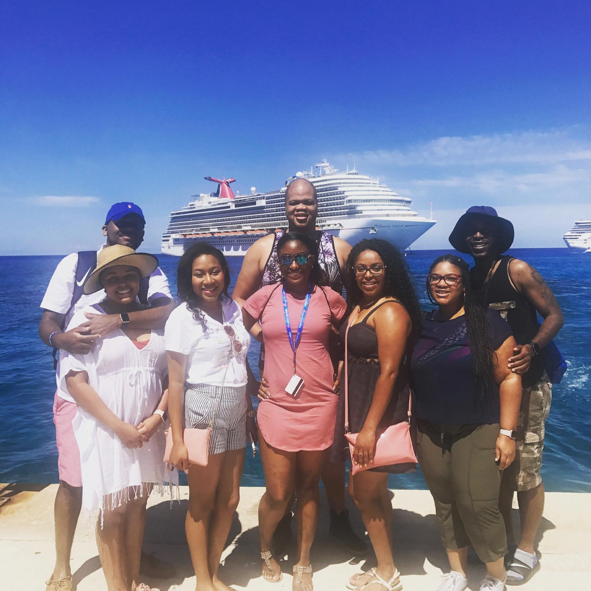 Wedding cruise with The Dorseys. Desiree, his sister got married at the port in New Orleans and we kept the party going!