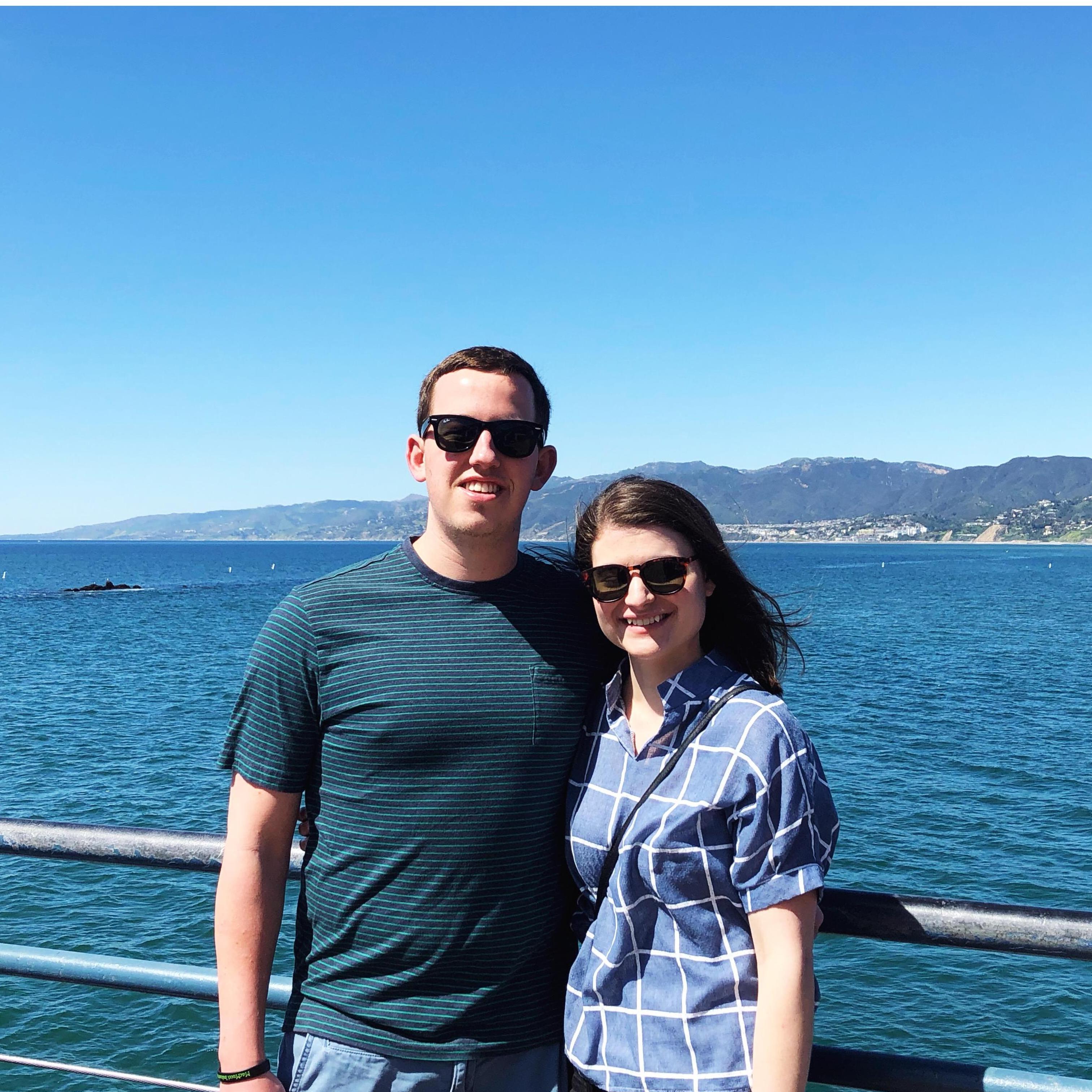 Visiting bridesmaid, Brooke Lavery in California