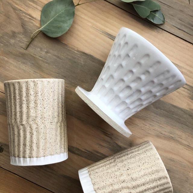 FRECKLED & CARVED TUMBLER - DeNai