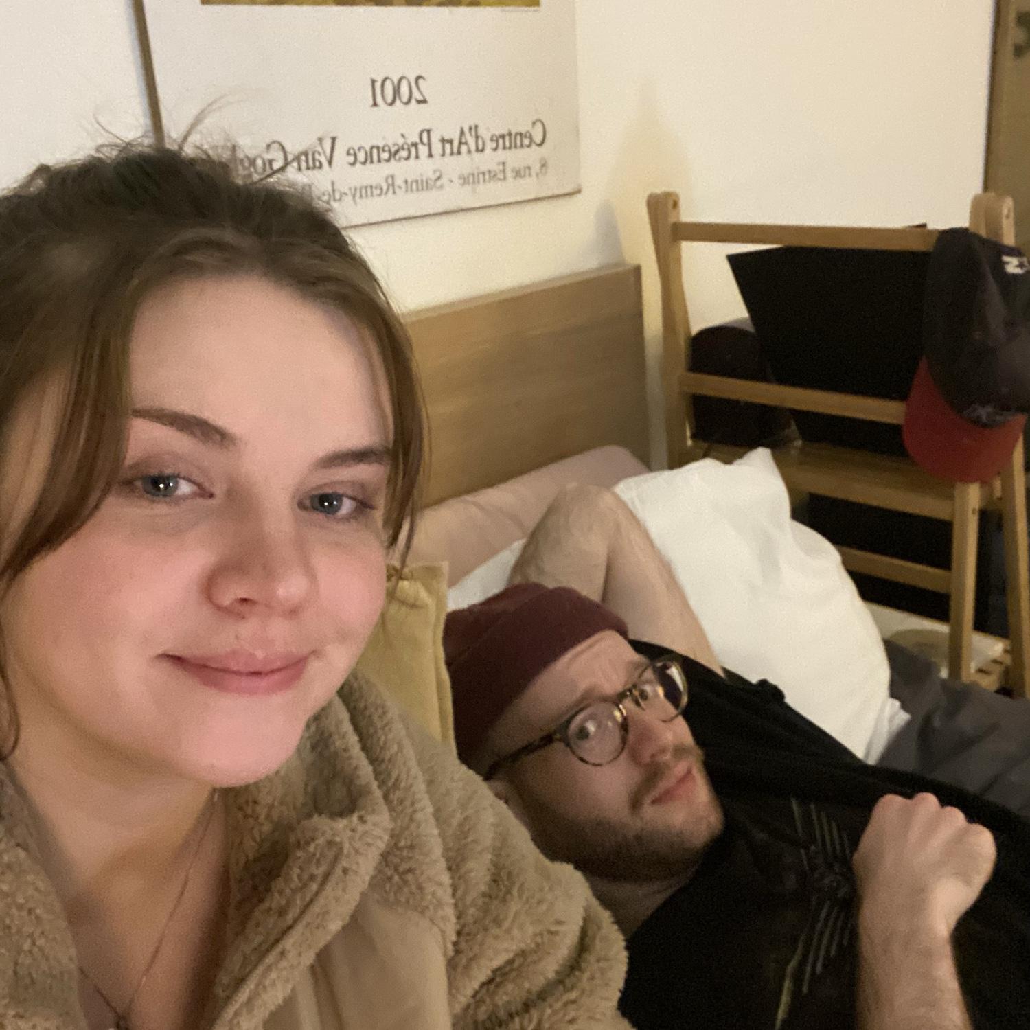 When Abbey got covid (the first time) - February 2022 (Jackson took really good care of me)