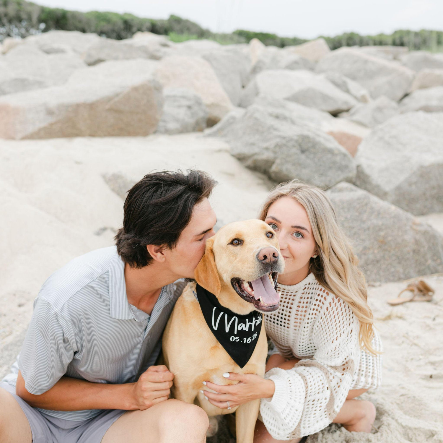 With love, laughter, and our favorite four-legged companion by our side, we can't wait to say "I do."