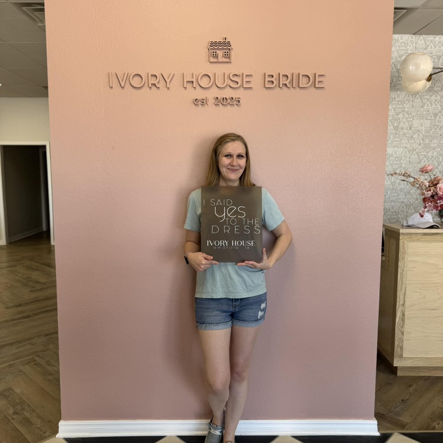 Melissa said yes to the dress!