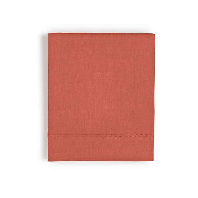 Oake Cotton Tencel Solid 300-Thread Count Queen Flat Sheet, Created for Macy's