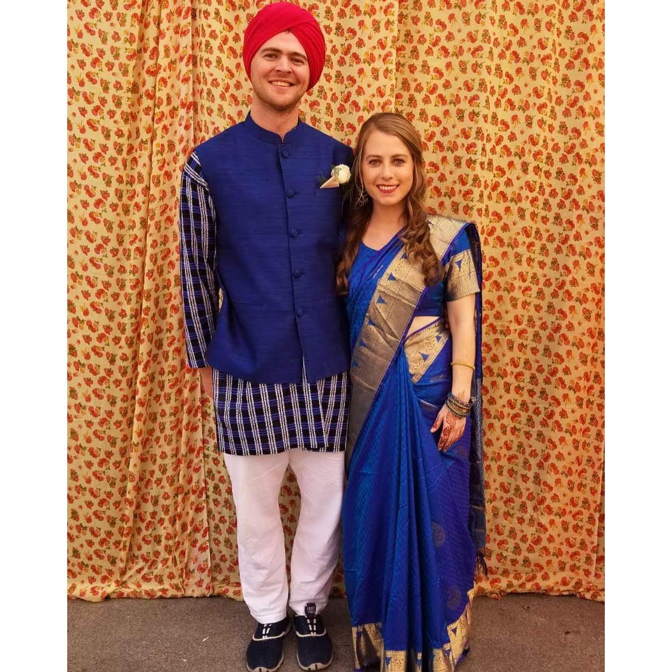 Our outfits for our friends Indian Wedding.