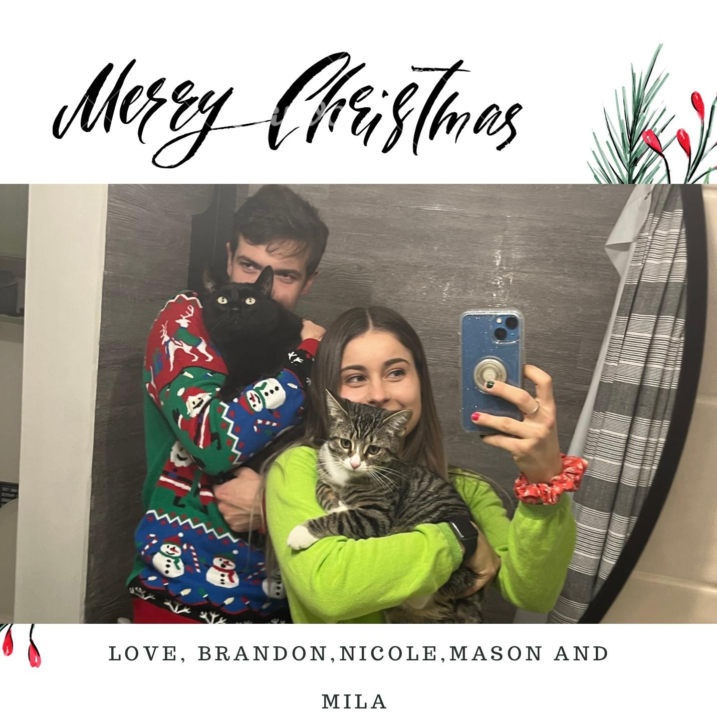 Our first Christmas card in our new house- 2021