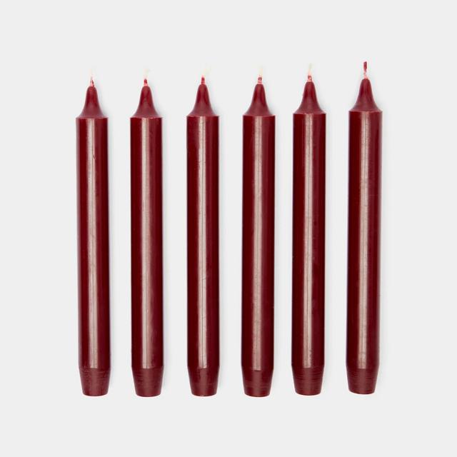 Trudon Candlesticks (Set of 6) - Burgundy
