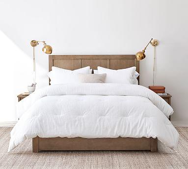 Waffle Weave Textured Cotton Comforter & Shams