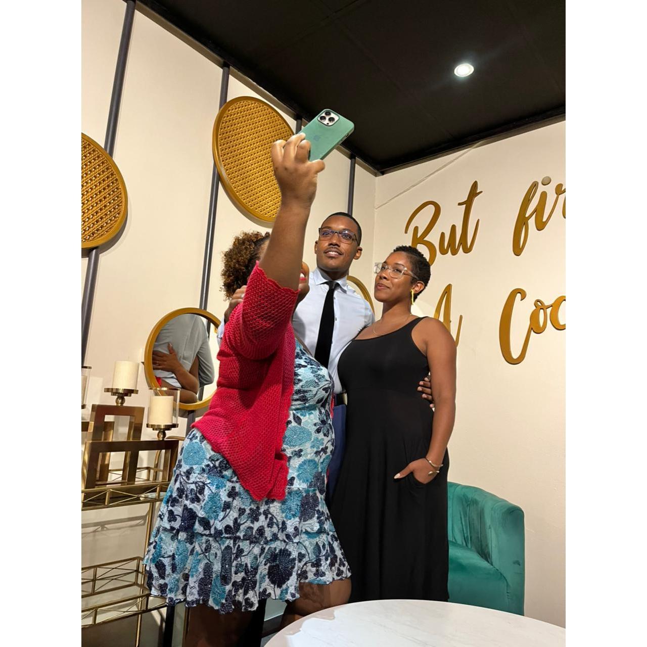 You know that "I like you, and I think you like me too" moment? There you go! We call it the "let's take a picture" phase. - 3rd trip to Trinidad and hanging out -