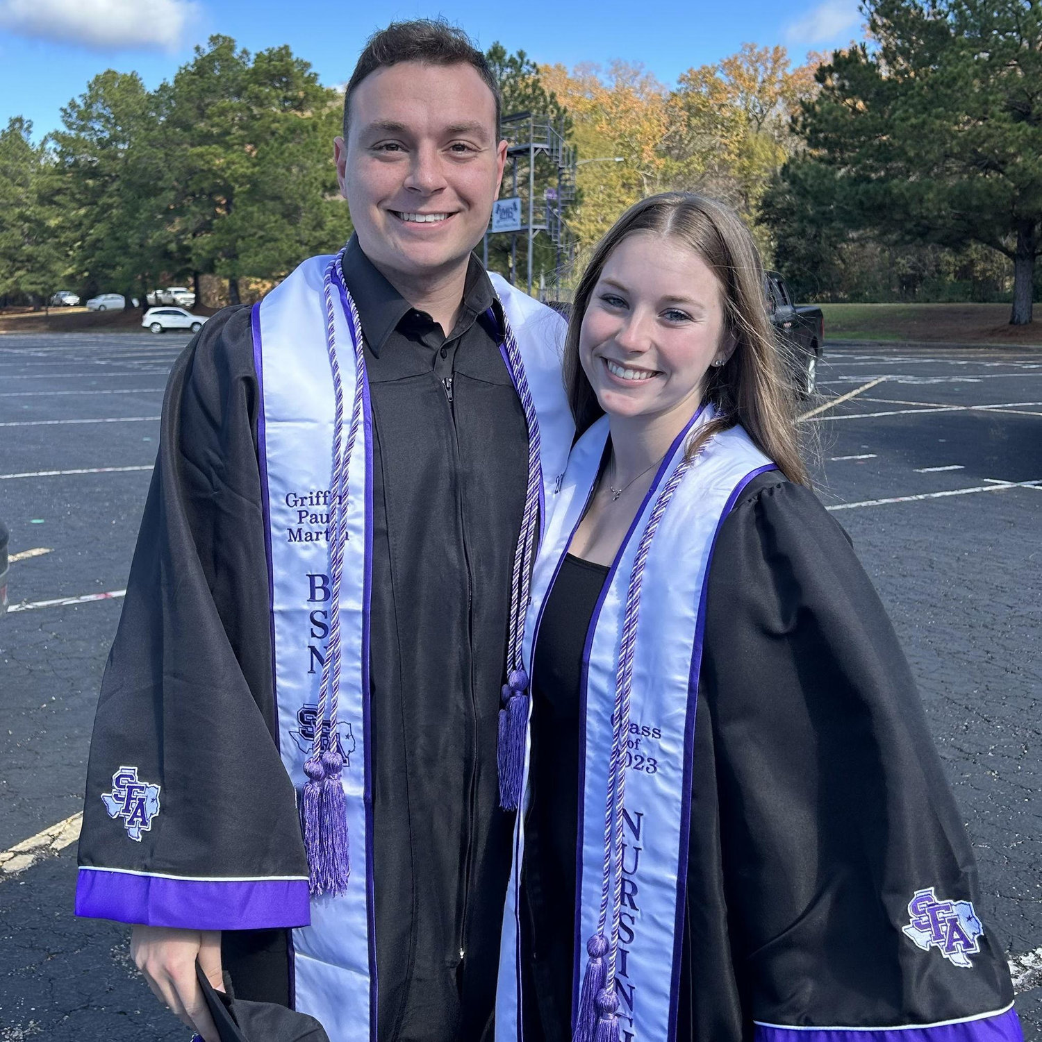 We graduated college together and moved to Dallas to start our careers.