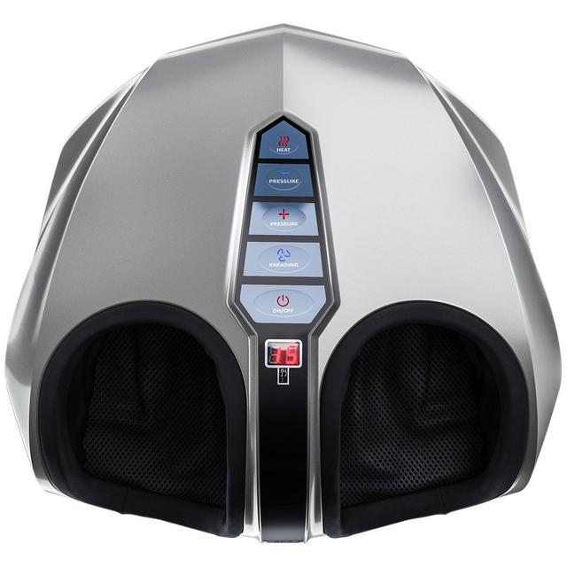 Miko Shiatsu Foot Massager with Deep Kneading and Heat in Silver