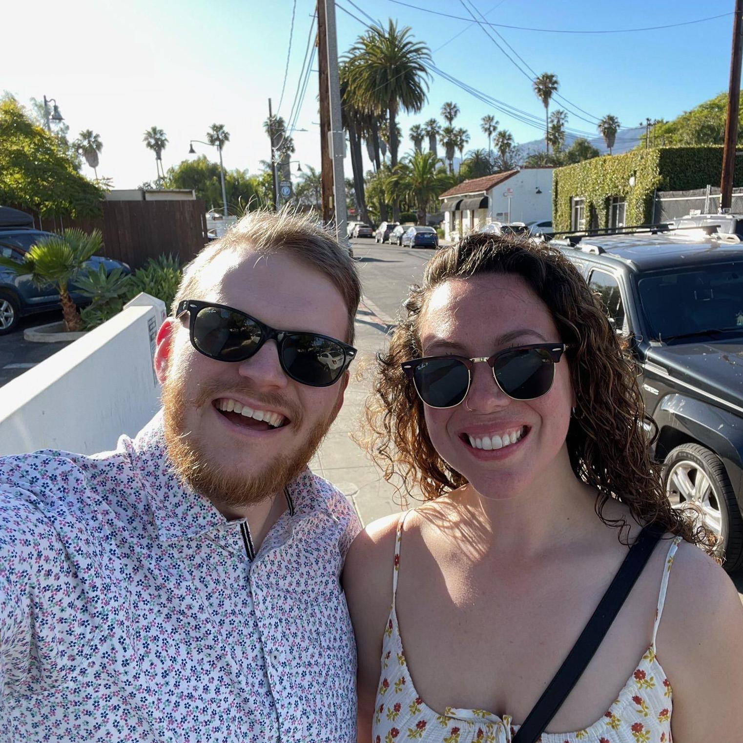 Celebrating our 10th dating anniversary in Santa Barbara