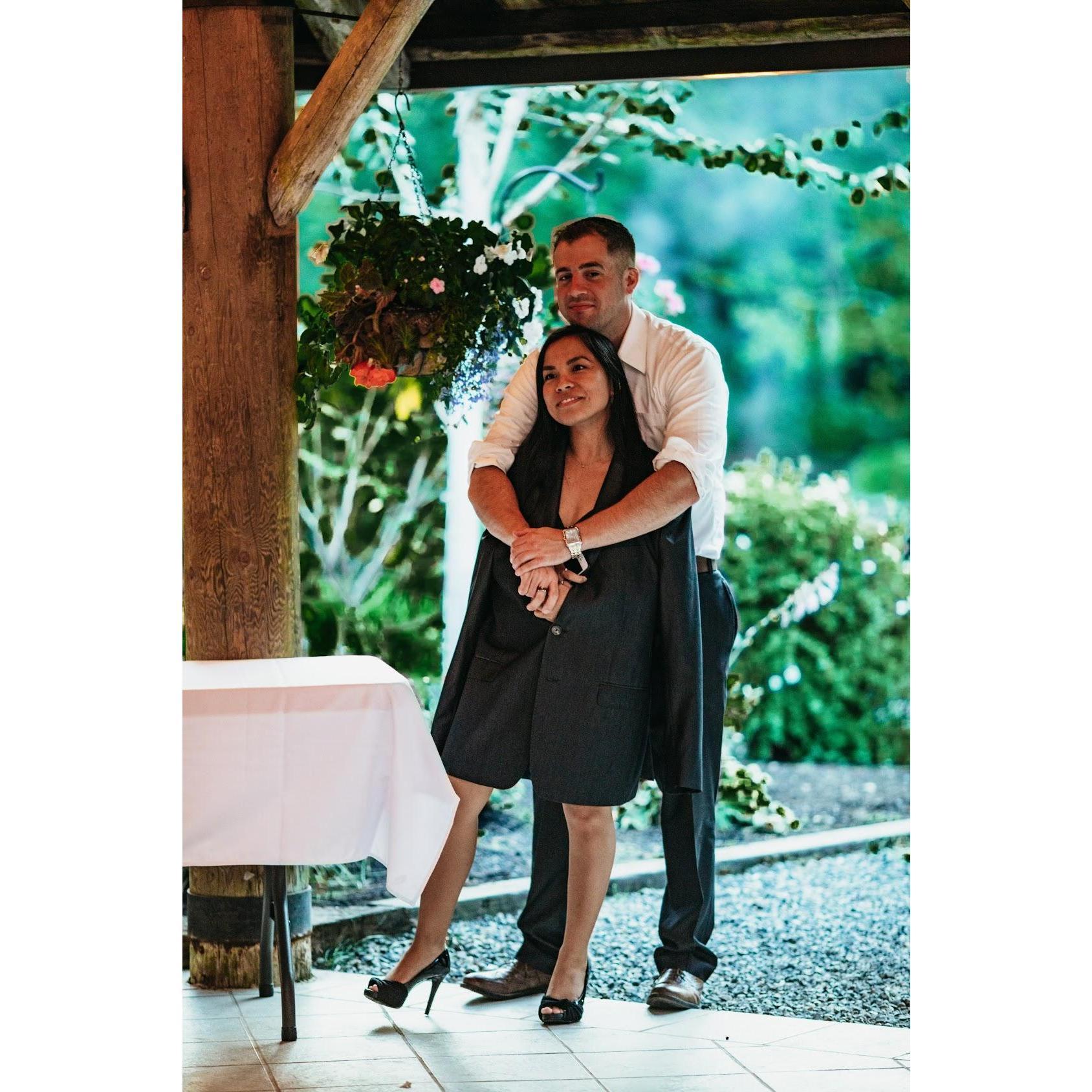 At Kristin and Jociah's beautiful wedding.