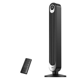 Dreo Tower Fan for Bedroom, 90° Oscillating Standing Fan, 30ft far, 28dB Quiet for Sleep, 6 Speeds, 4 Modes, 12H Timer, 42 Inch, Bladeless, Remote, for Home, Office, Room, Cruiser Pro T1