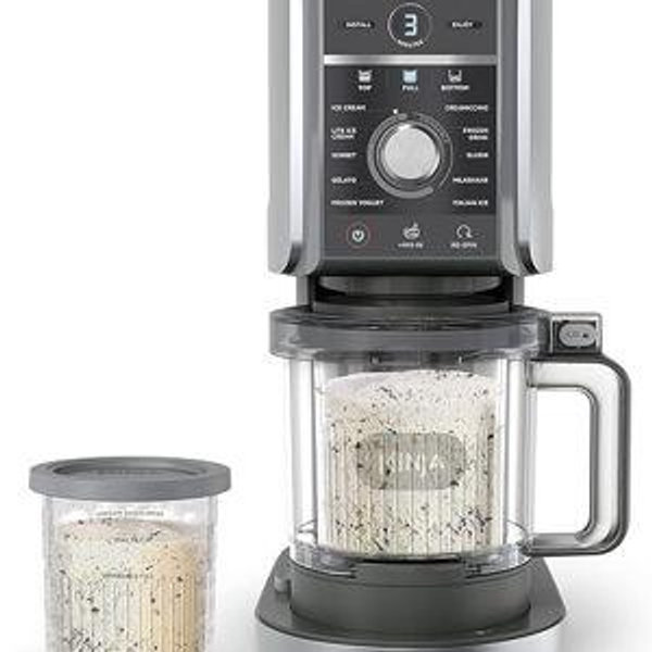 Amazon.com: Ninja NC501 CREAMi Deluxe 11-in-1 Ice Cream & Frozen Treat Maker with 2 XL Family Size Pint Containers, Silver (Renewed) : Industrial & Scientific