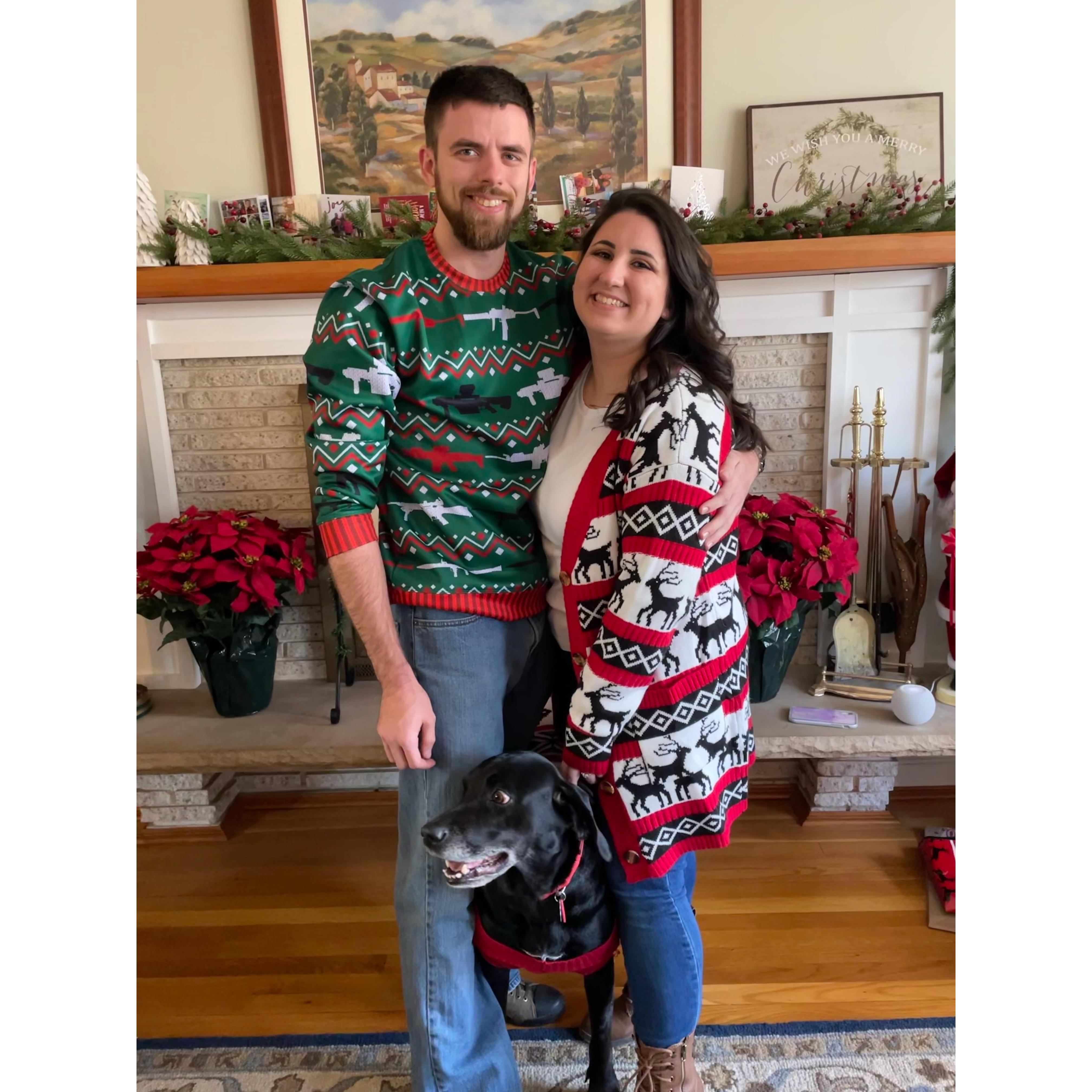 Family photo, Christmas Day 2021