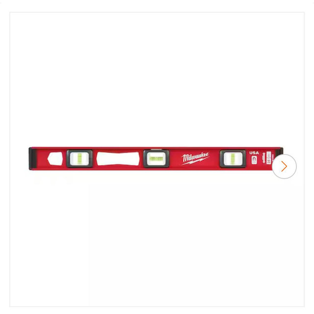 Milwaukee 24 in. Magnetic I-Beam Level MLIBM24