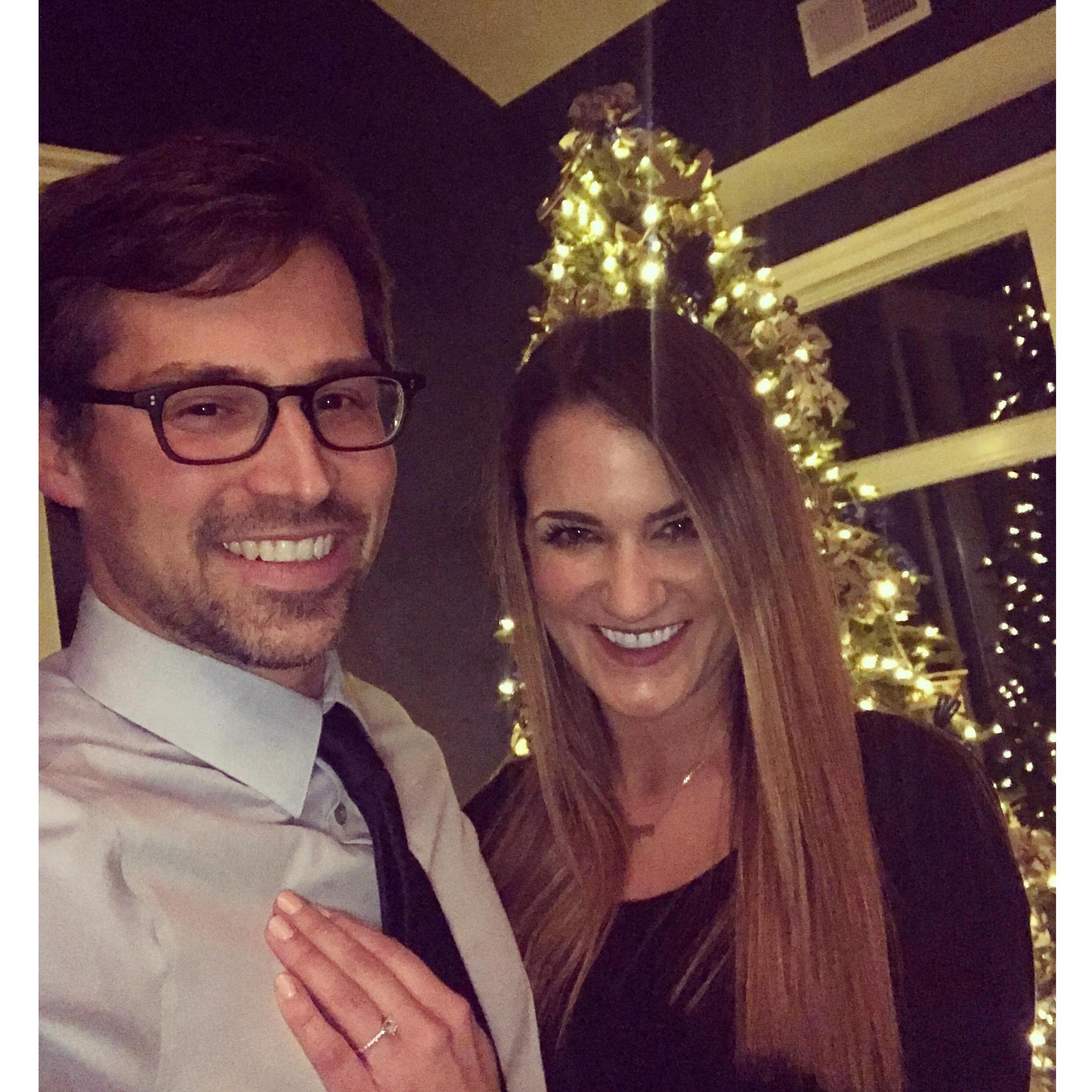The night we got engaged!