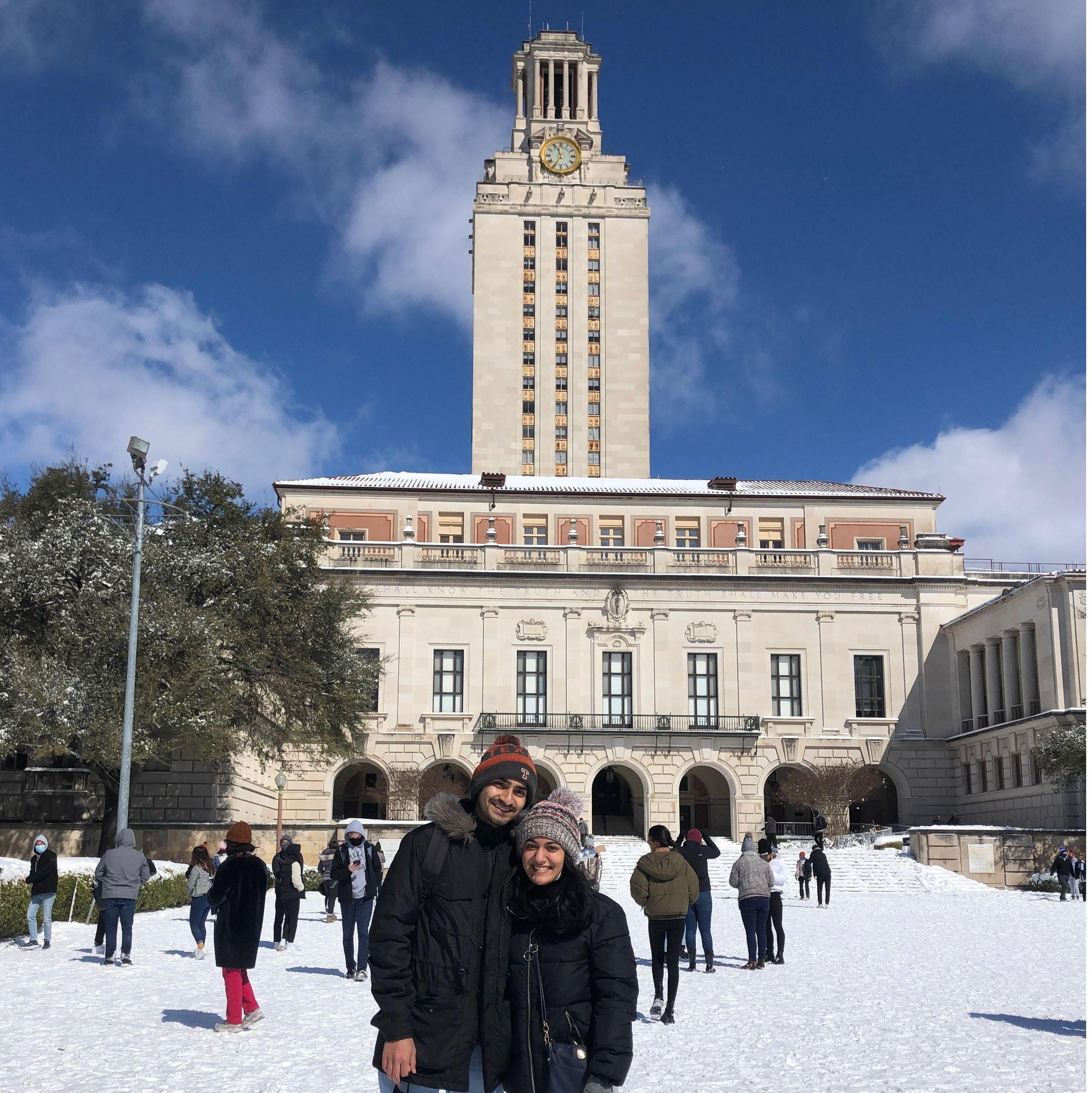 Snow day at UT in 2021!