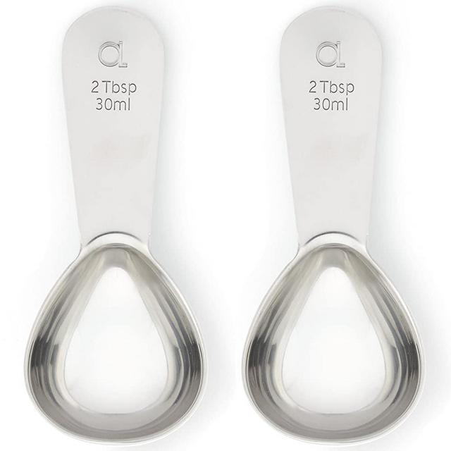 Apace Living Coffee Scoop (Set of 2) - 2 Tablespoon (Tbsp) - The Best Stainless Steel Measuring Spoons for Coffee, Tea, and More
