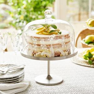 Pottery Barn Monique Lhuillier Lily of the Valley Glass Cake Dome