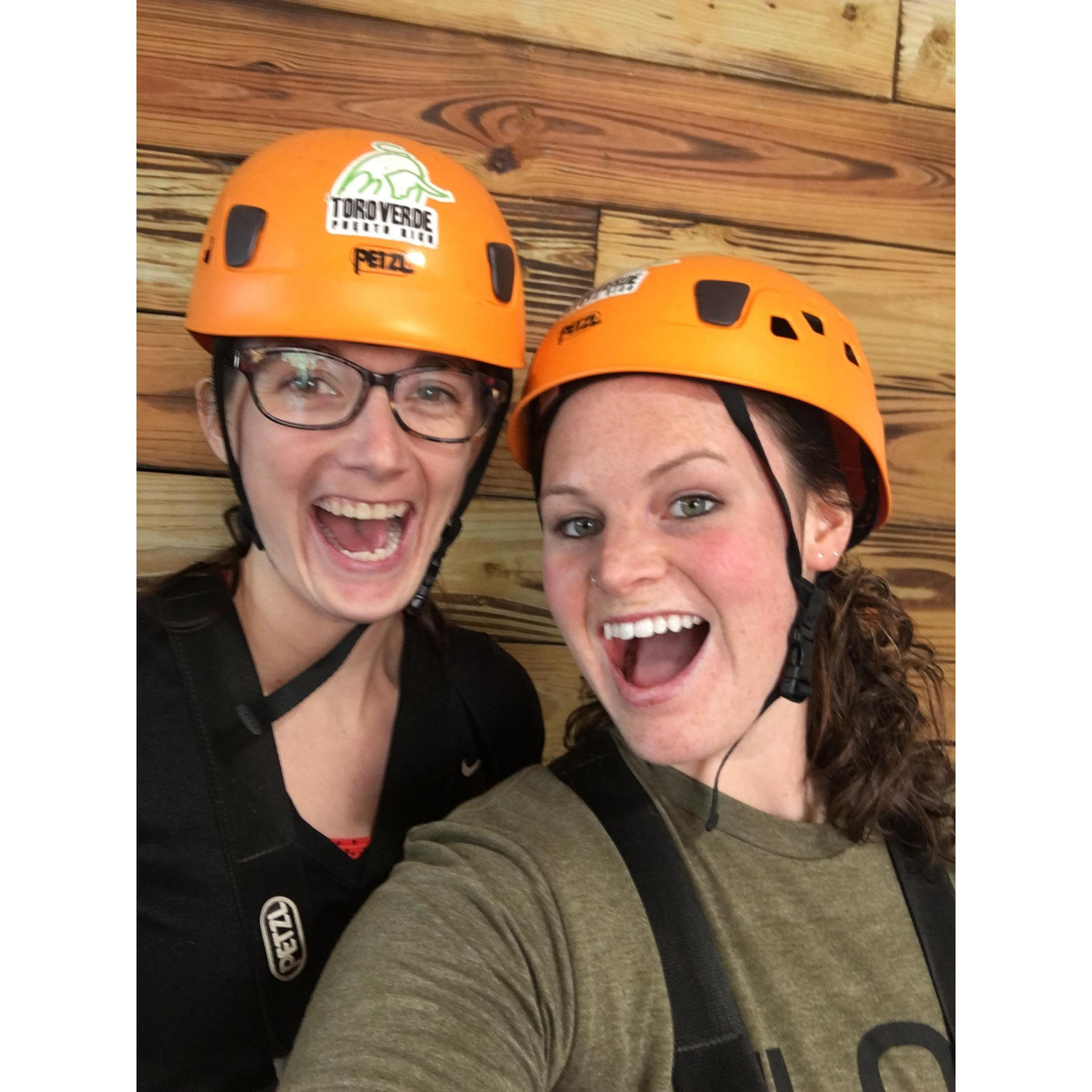 There is always an adventure, zip lining in Puerto Rico!